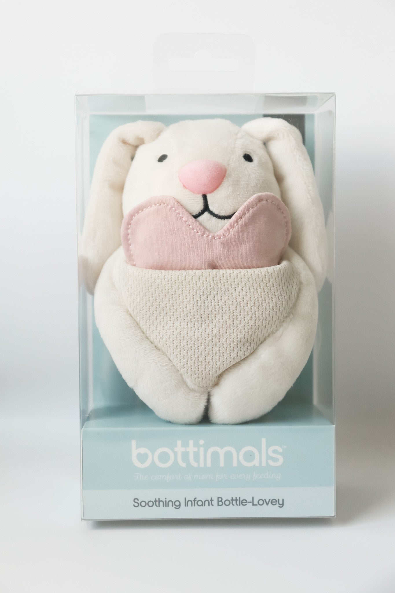 Bottimals bottle-lovey helps babies with bottle refusal and baby shower gift