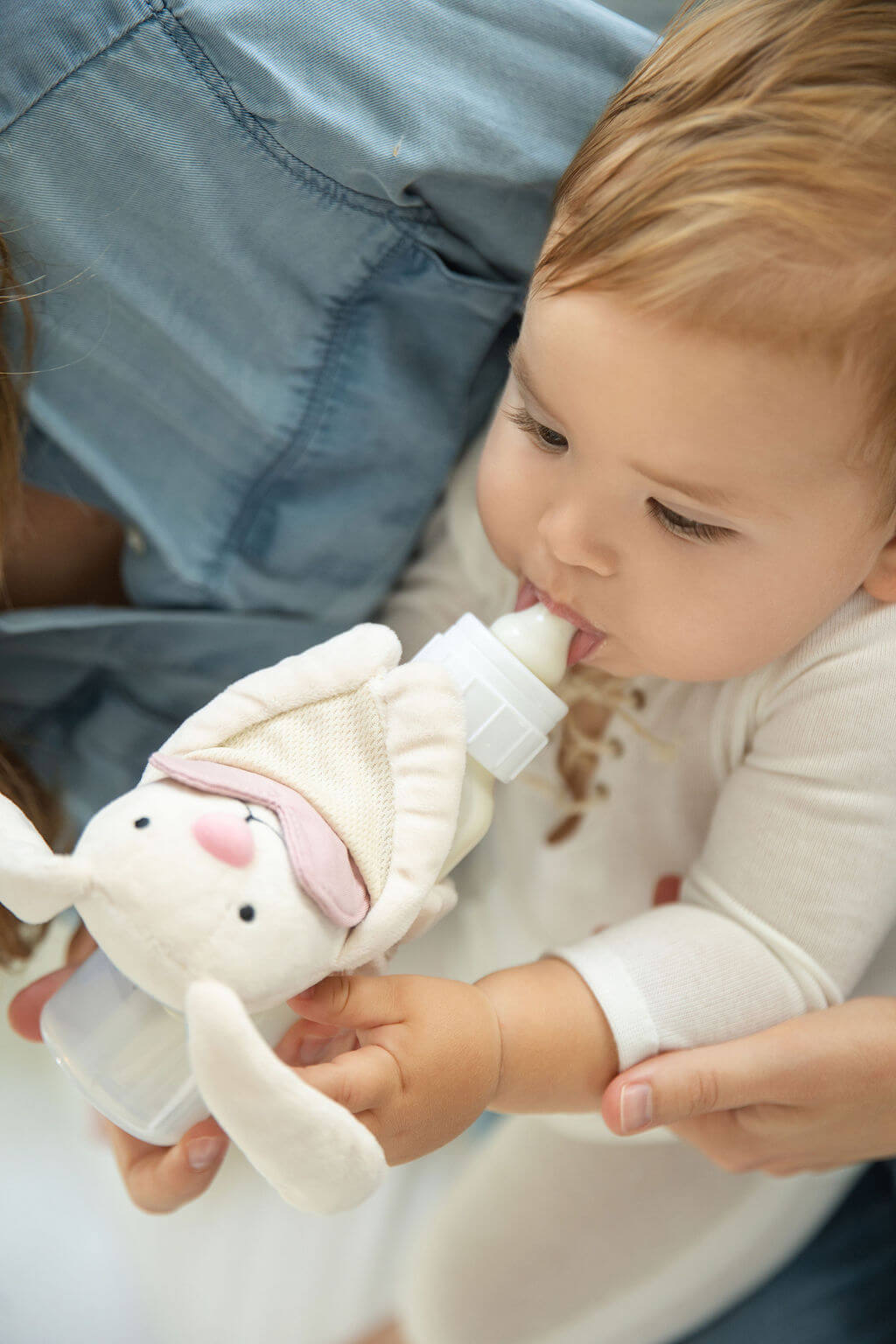 Bottimals bottle-lovey helps babies with bottle refusal