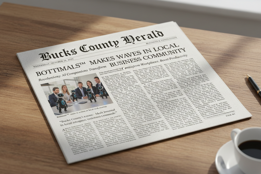 Bottimals in Bucks County Herald newspaper