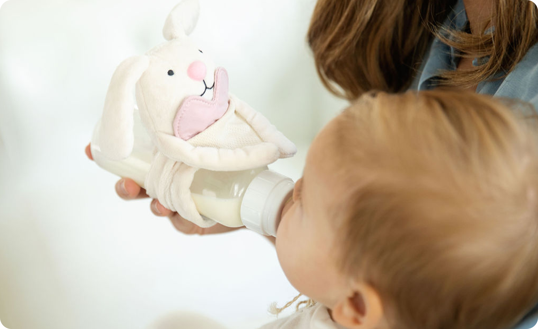 Bottimals bottle-lovey helps babies with bottle refusal